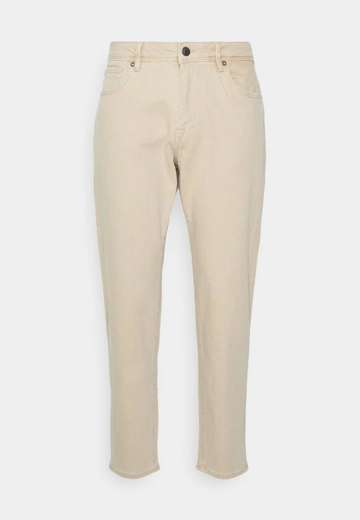Selected Homme SLHRELAXCROP ALDO - Jean Slim - Sand 1 Selected Homme SLHRELAXCROP ALDO - Jean Slim - Sand