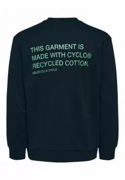 Selected Homme Sweatshirt - Navy Blazer -Selected Homme Soldes Boutique 031e4ef7ae1f489f8158c0b6e6e4ae55