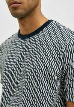 Selected Homme T-shirt Imprimé - Sky Captain -Selected Homme Soldes Boutique 03539ab221dd4de89f5eeb9fb7376842