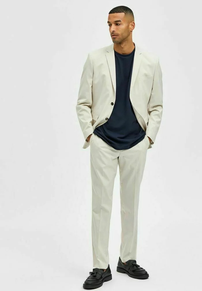 Selected Homme SLIM FIT - Chino - Whitecap Gray 4 Selected Homme SLIM FIT - Chino - Whitecap Gray – Image 4