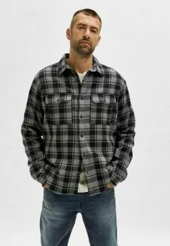 Selected Homme LOOSE FIT - Chemise - Grey