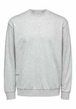 Selected Homme Sweatshirt - Grey Melange -Selected Homme Soldes Boutique 03f7a21a769140e29c5b0a3e3e364a02