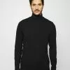 Selected Homme SLHRORY ROLL NECK TEE - T-shirt à Manches Longues - Black