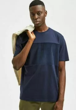 Selected Homme RUNDHALS - T-shirt Basique - Sky Captain -Selected Homme Soldes Boutique 04fe833261264708a41206e92b3aa4e8