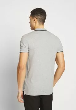 Selected Homme SLHNEWSEASON - Polo - Medium Grey Melange -Selected Homme Soldes Boutique 0514e32483da4e9b930a2209bdfb6cfb