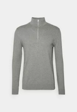 Selected Homme SLHBERG HALF ZIP - Pullover - Egret Melange -Selected Homme Soldes Boutique 053b9bcfd63540fa8e6dd0cc67ec1dc2