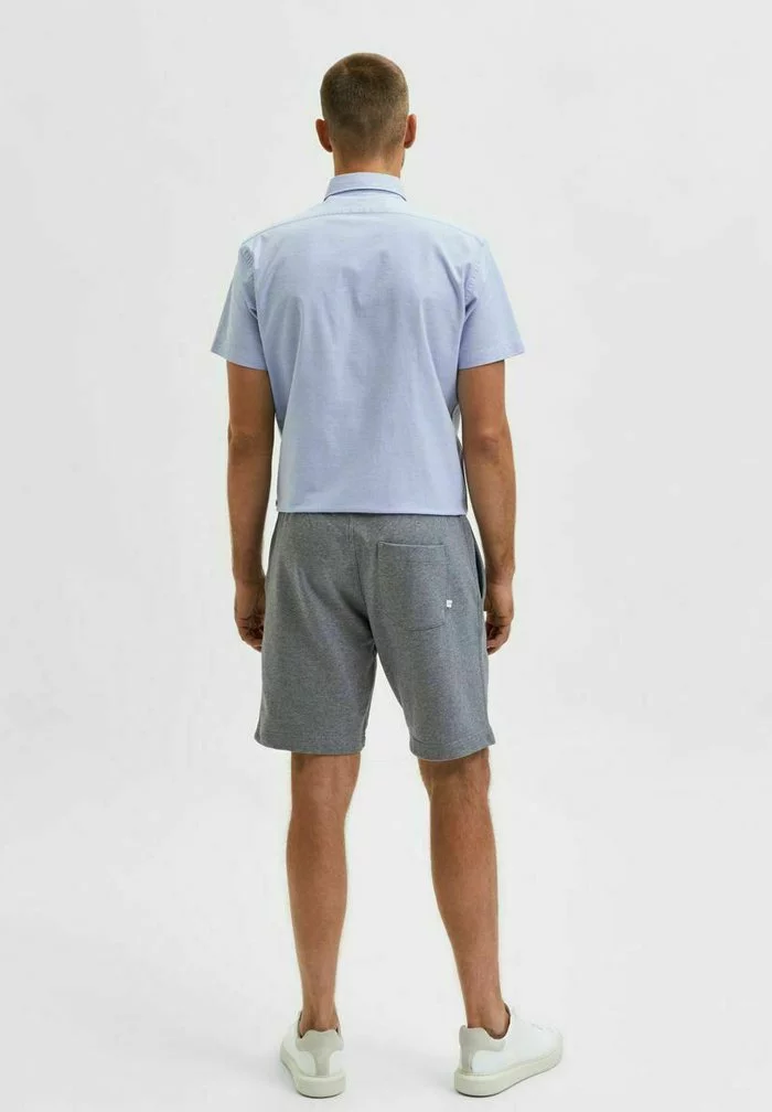 Selected Homme Short - Medium Grey Melange 3 Selected Homme Short - Medium Grey Melange – Image 3