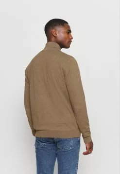 Selected Homme SLHBERG FULL ZIP CARDIGAN - Gilet - Teak Melange -Selected Homme Soldes Boutique 05a5cb78c3684de28be433b8bc9f403c