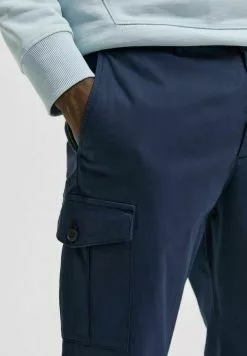 Selected Homme Pantalon Cargo - Dark Sapphire -Selected Homme Soldes Boutique 0612f0fd88c048f8878b76a701bed889