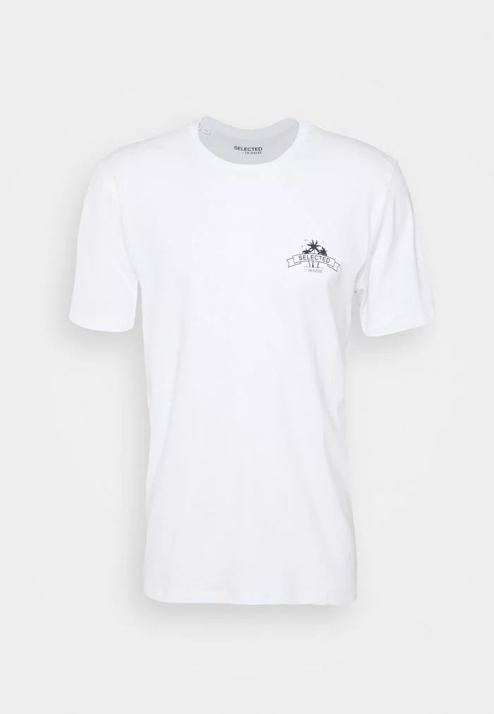 Selected Homme SLHRELAXEDMILO ONECK TEE - T-shirt Imprimé - White/back 5 Selected Homme SLHRELAXEDMILO ONECK TEE - T-shirt Imprimé - White/back – Image 5