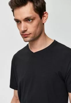 Selected Homme T-shirt Basique - Black -Selected Homme Soldes Boutique 0781761dfbe34780bac401b3191a4665