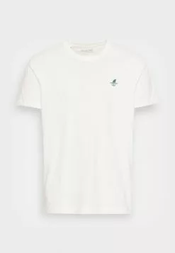Selected Homme WILDER NECK TEE CAMP - T-shirt Basique - Cloud Dancer -Selected Homme Soldes Boutique 08ed13be16534a27b1c1b9f5fba9f5ab