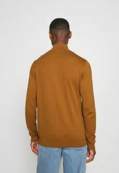 Selected Homme SLHBERG HALF ZIP - Pullover - Wood Thrush -Selected Homme Soldes Boutique 0916b96a4400422e8e2b5e8a26973c78