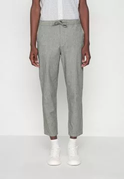 Selected Homme SLIMTAPERED NEWTON - Pantalon Classique - Black/oatmeal -Selected Homme Soldes Boutique 0937c09c3aa64a778387f4ce7e8e9124