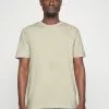Selected Homme RELAXLANCE TEE - T-shirt Imprimé - Oatmeal