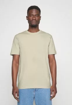 Selected Homme RELAXLANCE TEE - T-shirt Imprimé - Oatmeal