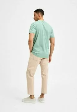 Selected Homme SLHNORMAN SS O-NECK S NOOS - T-shirt Basique - Granite Green -Selected Homme Soldes Boutique 0acea510fac84d72b7a74ca815121574
