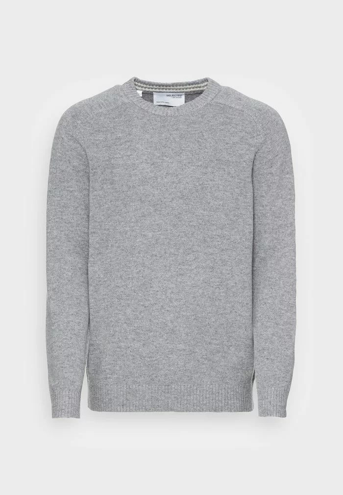 Selected Homme SLHNEWCOBAN - Pullover - Medium Grey Melange 4 Selected Homme SLHNEWCOBAN - Pullover - Medium Grey Melange – Image 4
