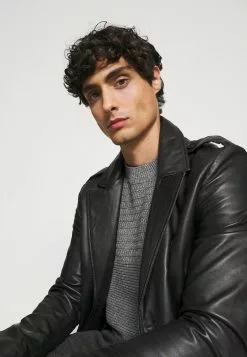 Selected Homme SLHCONRAD CREW NECK - Pullover - Jet Black -Selected Homme Soldes Boutique 0b4213721db943a991b43320f5ecca57