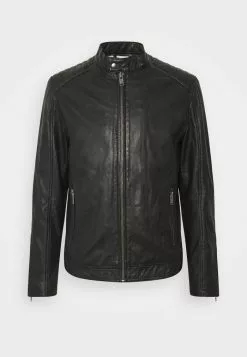 Selected Homme SLHICONIC RACER - Veste En Cuir - Black -Selected Homme Soldes Boutique 0d7befc650e24273b5e3a6d7ce77aaec