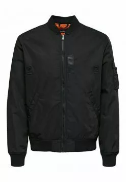 Selected Homme Blouson Bomber - Black -Selected Homme Soldes Boutique 100373499b554048b113a28575adcac2