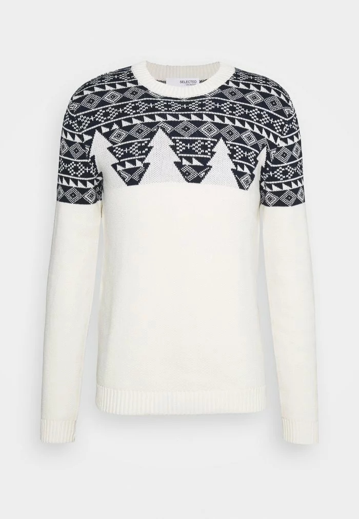 Selected Homme SLHSNOWDEN CREW NECK - Pullover - Egret/sky Captain 6 Selected Homme SLHSNOWDEN CREW NECK - Pullover - Egret/sky Captain – Image 6