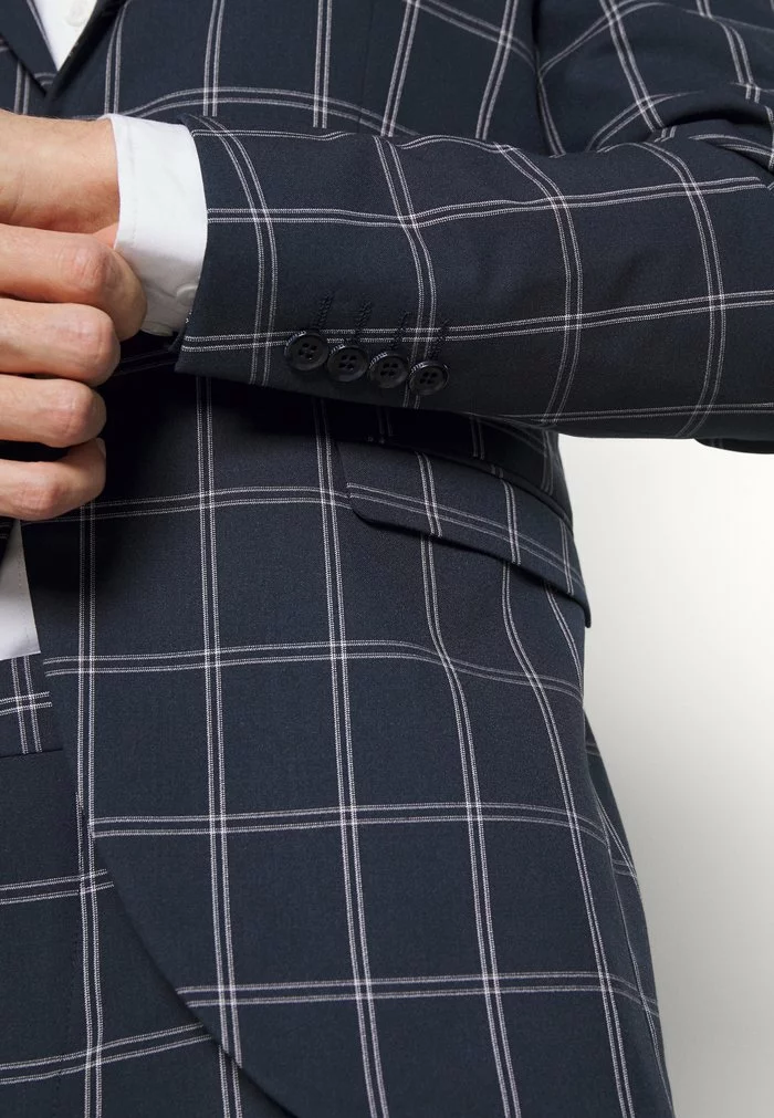 Selected Homme SLHMYLOLOGAN WINDOW CHECK - Costume - Navy Blazer/white 8 Selected Homme SLHMYLOLOGAN WINDOW CHECK - Costume - Navy Blazer/white – Image 8