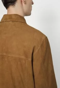 Selected Homme SLHCARTER OVERSHIRT - Veste En Cuir - Toffee -Selected Homme Soldes Boutique 10b285bdafc443b1b5e26f8bef1cabc2