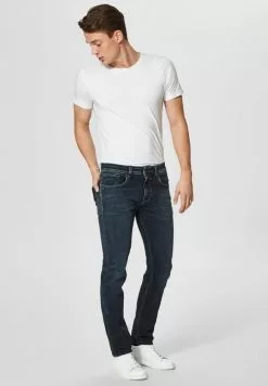 Selected Homme Jean Slim - Dark Blue -Selected Homme Soldes Boutique 11b9f66c00064b43b5fe5d928400acab