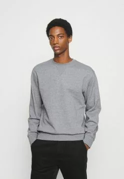 Selected Homme SLHJASON CREW NECK - Sweatshirt - Medium Grey Melange