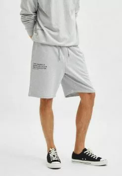 Selected Homme SLHLOOSEAAREN - Short - Grey Melange