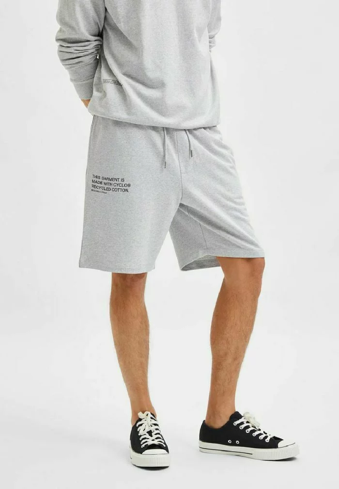 Selected Homme SLHLOOSEAAREN - Short - Grey Melange 1 Selected Homme SLHLOOSEAAREN - Short - Grey Melange