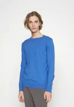 Selected Homme SLHBERG CREW NECK - Pullover - Star Sapphire Melange