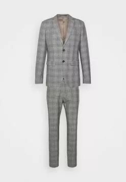 Selected Homme SLHSLIM MYLOLOGAN SUIT - Costume - Light Gray/multi