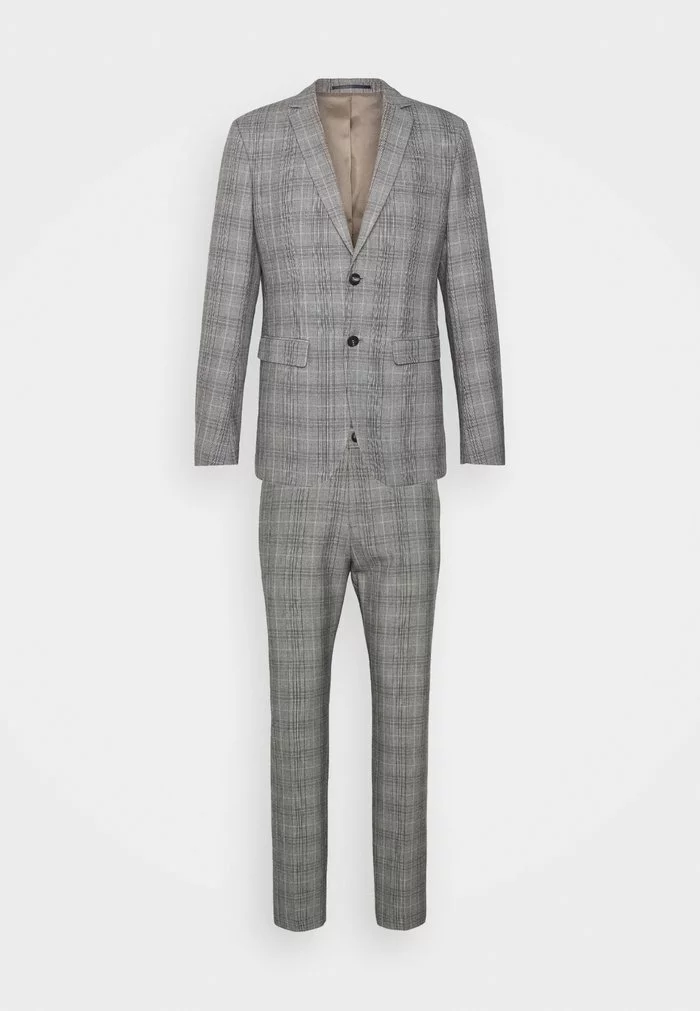 Selected Homme SLHSLIM MYLOLOGAN SUIT - Costume - Light Gray/multi 1 Selected Homme SLHSLIM MYLOLOGAN SUIT - Costume - Light Gray/multi