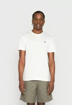 Selected Homme WILDER NECK TEE CAMP - T-shirt Basique - Cloud Dancer