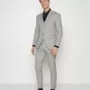 Selected Homme SLHMYLOLOGAN CHECK SUIT - Costume - Light Grey