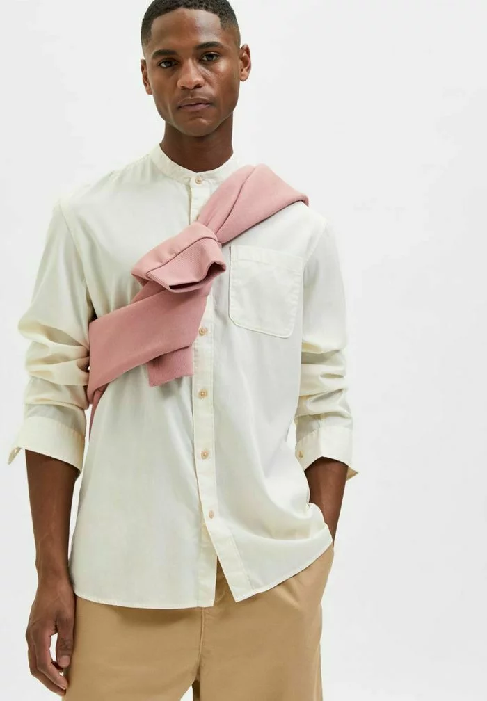 Selected Homme Chemise - Egret 4 Selected Homme Chemise - Egret – Image 4