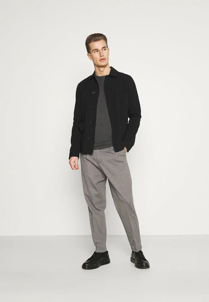 Selected Homme SLHSLIMTAPERED JIM FLEX ANKLE - Pantalon Classique - Light Grey Melange 2 Selected Homme SLHSLIMTAPERED JIM FLEX ANKLE - Pantalon Classique - Light Grey Melange – Image 2