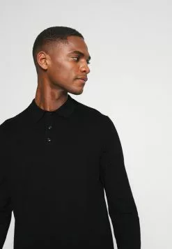 Selected Homme SLHBERG - Polo - Black -Selected Homme Soldes Boutique 198a68a5b42040c695b85aaa648f8338