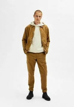 Selected Homme Pantalon Cargo - Ermine -Selected Homme Soldes Boutique 1a0833cb77b046169cfccf29266a5ccd