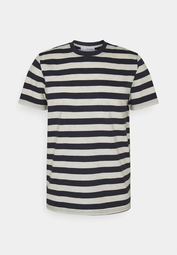 Selected Homme MAXWELL ONECK TEE - T-shirt Imprimé - Sky Captain/melange 5 Selected Homme MAXWELL ONECK TEE - T-shirt Imprimé - Sky Captain/melange – Image 5