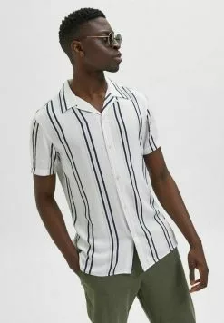 Selected Homme GESTREIFTES - Chemise - Egret -Selected Homme Soldes Boutique 1a7281aeb38245ee9c48bc0ffcfb76ed