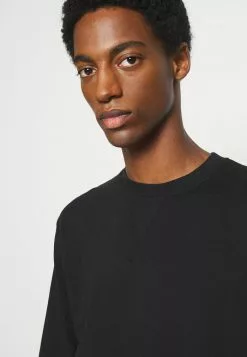 Selected Homme SLHJASON CREW NECK - Sweatshirt - Black -Selected Homme Soldes Boutique 1b2d79767d6041e380a8580ed39bde5e