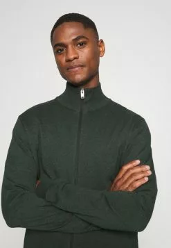 Selected Homme SLHBERG FULL ZIP CARDIGAN - Gilet - Darkest Spruce -Selected Homme Soldes Boutique 1b628b18651c4f0c9aa8c32b5efa6445
