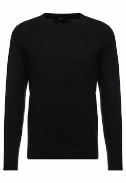 Selected Homme SLHTOWER CREW NECK - Pullover - Black -Selected Homme Soldes Boutique 1ba7ffbb4aad4bb4aae75d8dd6aecd85