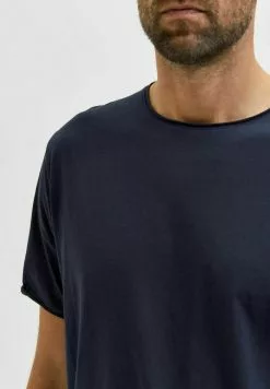 Selected Homme T-shirt Basique - Sky Captain -Selected Homme Soldes Boutique 1c9f7e7824634643a22af2acf0332500