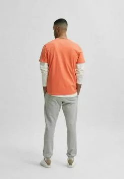 Selected Homme SLHNORMAN O NECK TEE - T-shirt Basique - Coral Quartz -Selected Homme Soldes Boutique 1e844af94b414ec8a480909836ddc5cb