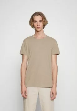 Selected Homme SLHMORGAN O NECK TEE - T-shirt Basique - Chinchilla