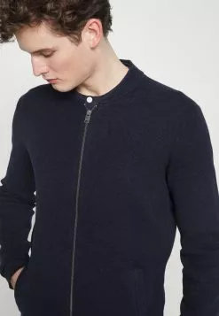 Selected Homme SLHRONNY ZIP CARDIGAN - Gilet - Sky Captain Melange -Selected Homme Soldes Boutique 1fddd18aeed648029b4ab9e9cd25c6eb